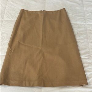 GAP Tan A-Line Skirt Knee-Length Work